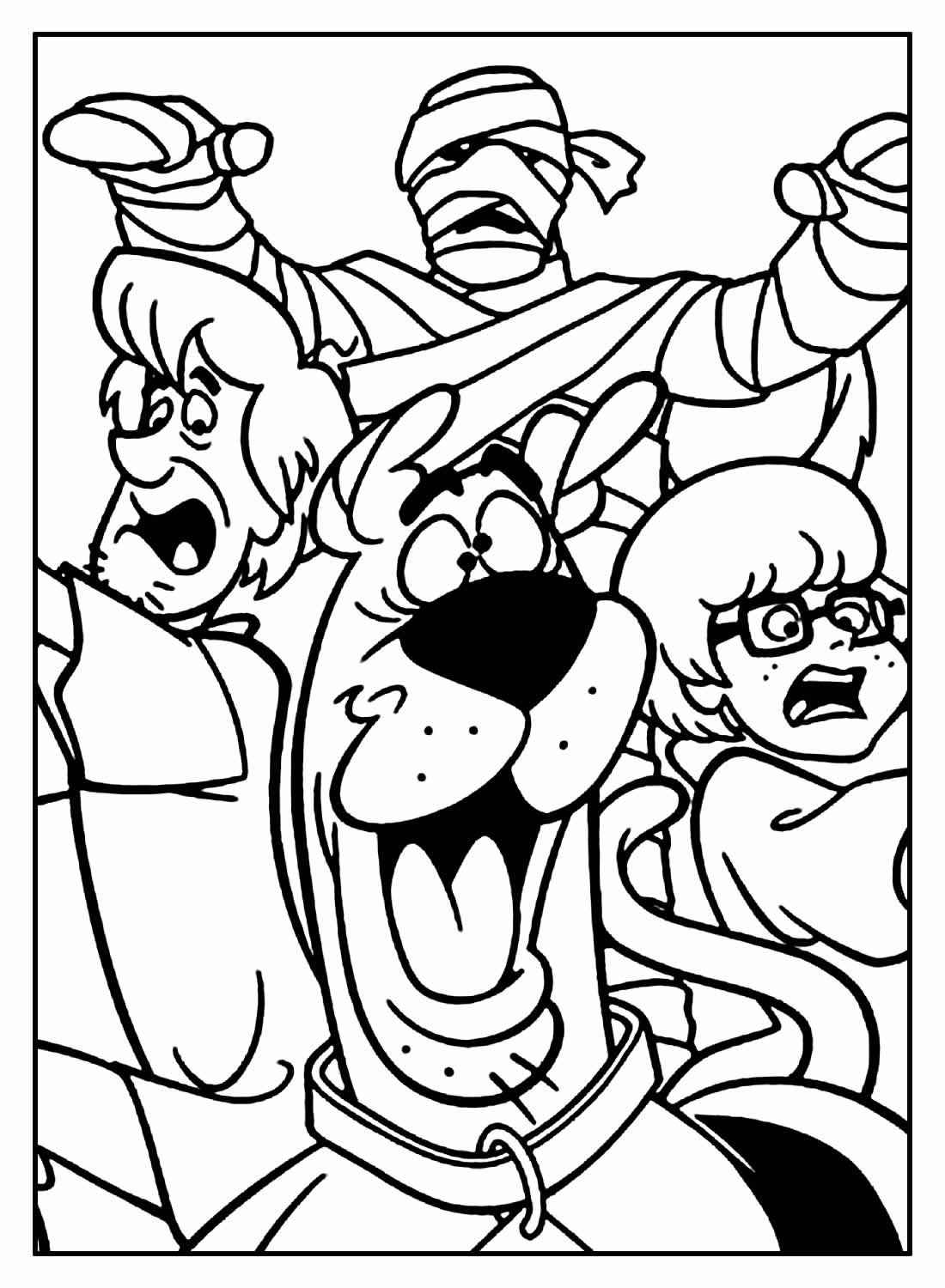 Desenho de Scooby Doo Desenho Colorir Imprimir 14