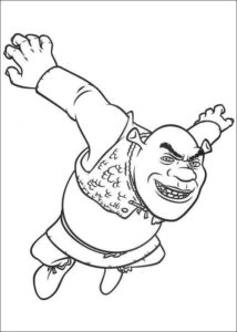Desenho de Shrek Desenho Colorir Imprimir 01