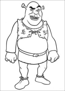 Desenho de Shrek Desenho Colorir Imprimir 02