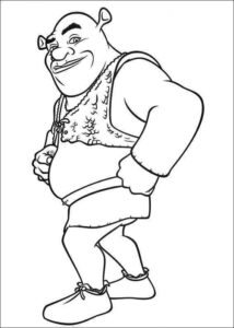 Desenho de Shrek Desenho Colorir Imprimir 03