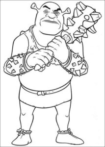Desenho de Shrek Desenho Colorir Imprimir 04