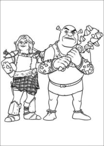 Desenho de Shrek Desenho Colorir Imprimir 08