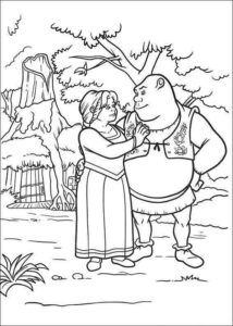 Desenho de Shrek Desenho Colorir Imprimir 09