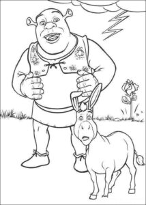 Desenho de Shrek Desenho Colorir Imprimir 14