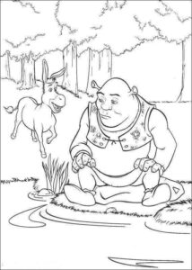 Desenho de Shrek Desenho Colorir Imprimir 21