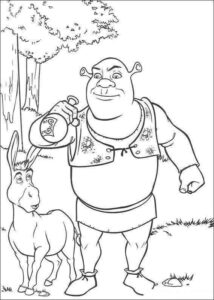 Desenho de Shrek Desenho Colorir Imprimir 27