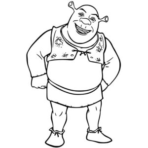 Desenho de Shrek Desenho Colorir Imprimir 42