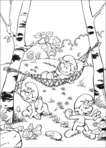 Desenho de Smurfs Desenho Colorir Imprimir 03
