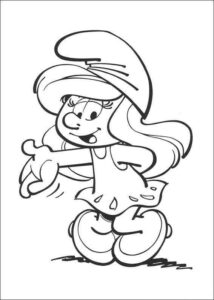 Desenho de Smurfs Desenho Colorir Imprimir 04