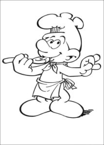 Desenho de Smurfs Desenho Colorir Imprimir 06