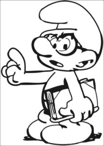 Desenho de Smurfs Desenho Colorir Imprimir 07