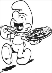 Desenho de Smurfs Desenho Colorir Imprimir 08