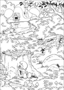 Desenho de Smurfs Desenho Colorir Imprimir 13