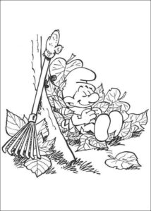 Desenho de Smurfs Desenho Colorir Imprimir 14