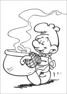 Desenho de Smurfs Desenho Colorir Imprimir 16