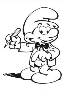 Desenho de Smurfs Desenho Colorir Imprimir 19
