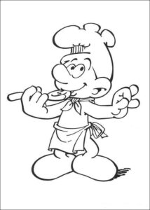 Desenho de Smurfs Desenho Colorir Imprimir 20