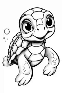 Desenho de Tartaruga Desenho Colorir Imprimir 04