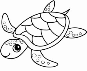 Desenho de Tartaruga Desenho Colorir Imprimir 27