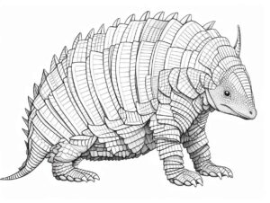 Desenho de Tatu Desenho Colorir Imprimir 14