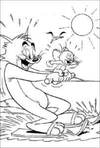 Desenho de Tom E Jerry Desenho Colorir Imprimir 01