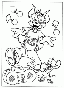 Desenho de Tom E Jerry Desenho Colorir Imprimir 02