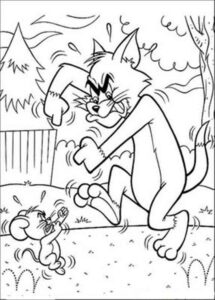 Desenho de Tom E Jerry Desenho Colorir Imprimir 03