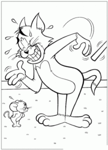 Desenho de Tom E Jerry Desenho Colorir Imprimir 04