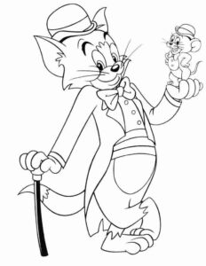 Desenho de Tom E Jerry Desenho Colorir Imprimir 11