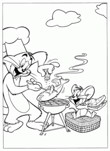 Desenho de Tom E Jerry Desenho Colorir Imprimir 22