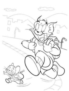 Desenho de Tom E Jerry Desenho Colorir Imprimir 29