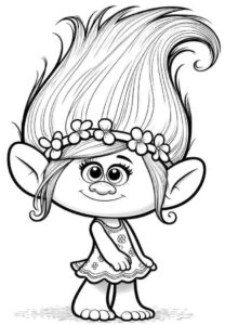 Desenho de Trolls Desenho Colorir Imprimir 02