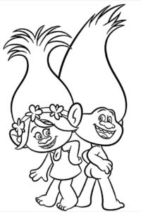 Desenho de Trolls Desenho Colorir Imprimir 05
