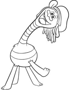 Desenho de Trolls Desenho Colorir Imprimir 06