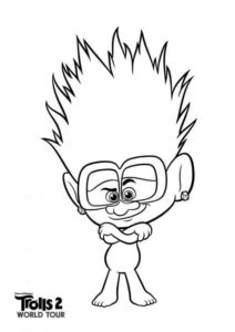 Desenho de Trolls Desenho Colorir Imprimir 08