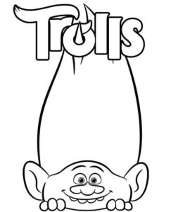 Desenho de Trolls Desenho Colorir Imprimir 09