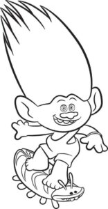 Desenho de Trolls Desenho Colorir Imprimir 11