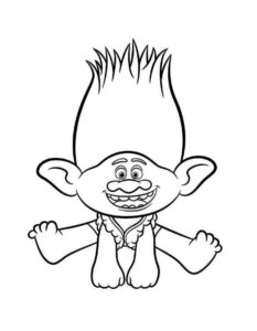 Desenho de Trolls Desenho Colorir Imprimir 16