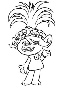 Desenho de Trolls Desenho Colorir Imprimir 18