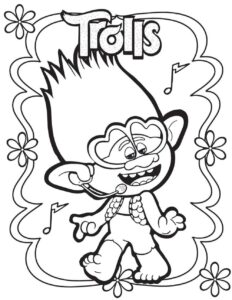 Desenho de Trolls Desenho Colorir Imprimir 20
