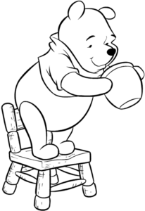 Desenho de Ursinho Pooh Desenho Colorir Imprimir 04
