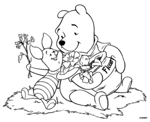 Desenho de Ursinho Pooh Desenho Colorir Imprimir 07