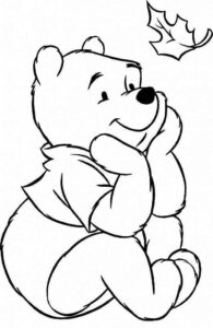 Desenho de Ursinho Pooh Desenho Colorir Imprimir 13