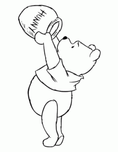Desenho de Ursinho Pooh Desenho Colorir Imprimir 19