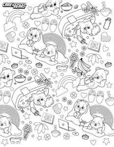 Desenho de Ursinhos Carinhosos Desenho Colorir Imprimir 02