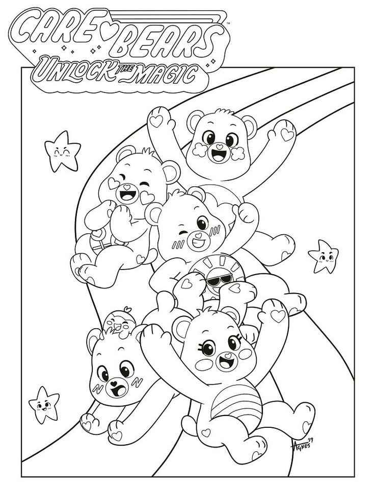 Desenho de Ursinhos Carinhosos Desenho Colorir Imprimir 06