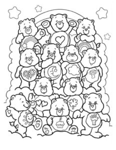 Desenho de Ursinhos Carinhosos Desenho Colorir Imprimir 12