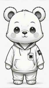 Desenho de Urso Desenho Colorir Imprimir 004
