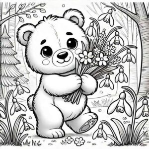 Desenho de Urso Desenho Colorir Imprimir 007