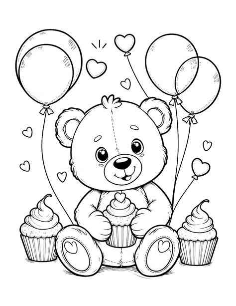 Desenho de Urso Desenho Colorir Imprimir 009